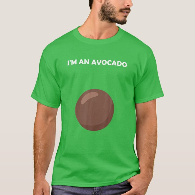 I'm An Avocado Halloween Costume Funny Avocados T-Shirt (Front)
