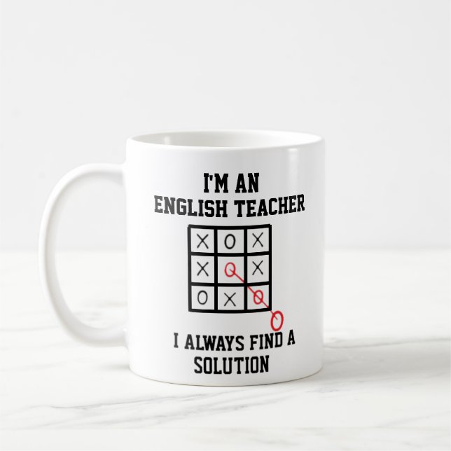 Im An English Teacher I Always Find A Solution Mug (Left)
