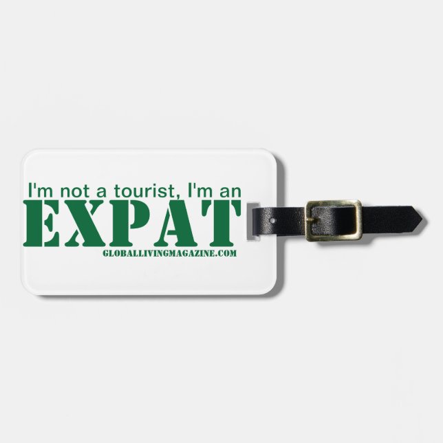 I'm an EXPAT Luggage Tag (Front Horizontal)