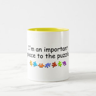 Im An Important Piece Of The Puzzle Two-Tone Coffee Mug