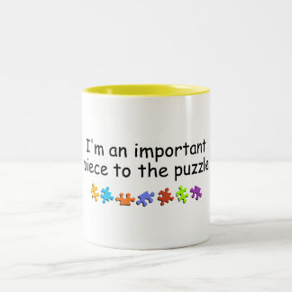 Im An Important Piece Of The Puzzle Two-Tone Coffee Mug