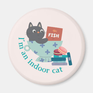 I'm An Indoor Cat Funny Magnet