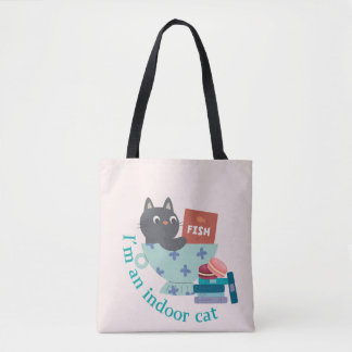 I'm An Indoor Cat Funny Tote Bag