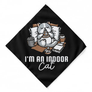 I'm an indoor cat - Introvert cat Bandana