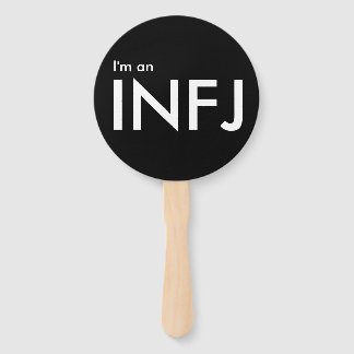 I'm an INFJ - Personality Type Black Hand Fan