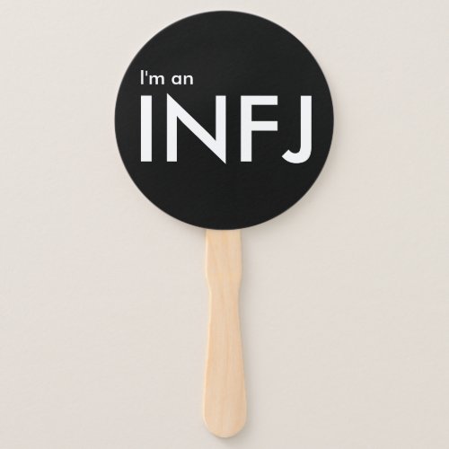Im an INFJ _ Personality Type Black Hand Fan