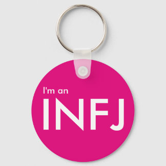 I'm an INFJ - Personality Type Pink Keychain