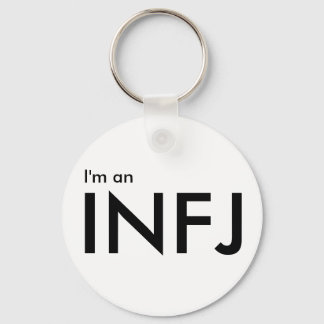 I'm an INFJ - Personality Type White Keychain
