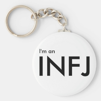 I'm an INFJ - Personality Type White Keychain