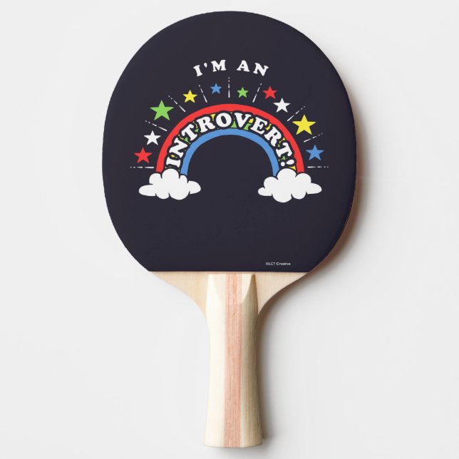 I'm An Introvert Ping Pong Paddle (Front)