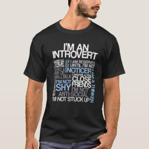 I'm An Introvert Quotes Cloud T-Shirt