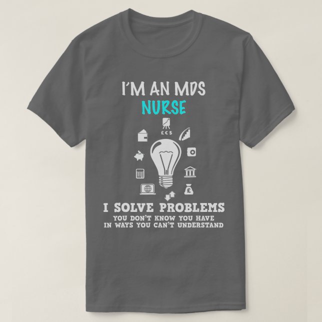Im an MDS Nurse Student Gift Nursing School Medica T-Shirt (Design Front)