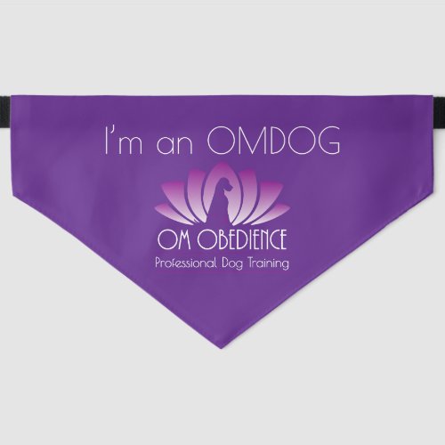 &quot;I&#39;m an OMDOG&quot; (Royal Purple) Pet Bandana Collar