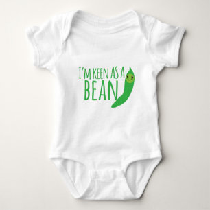 I'm as keen as a bean with cute kawaii beanie baby bodysuit