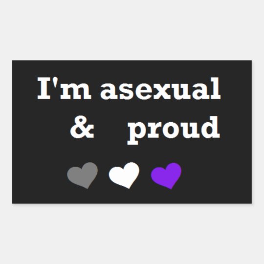 I'm asexual & proud sticker | Zazzle.com