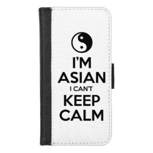I'm Asian I Can't Keep Calm iPhone 8/7 Wallet Case