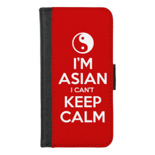 I'm Asian I Can't Keep Calm iPhone 8/7 Wallet Case