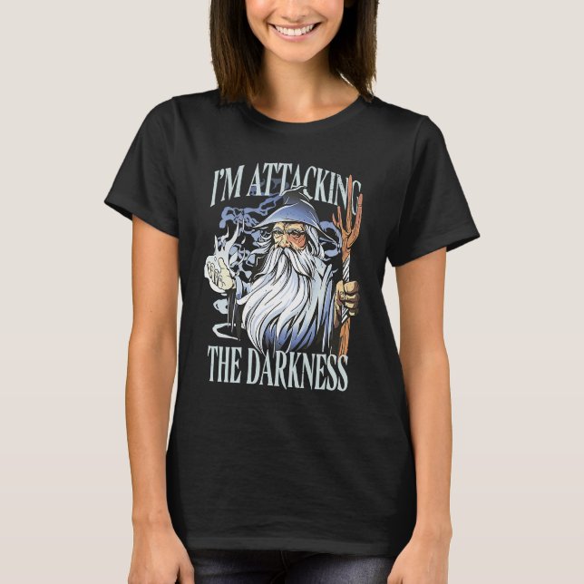 I'm attaching the Darkness Wizard Witch Retro Magi T-Shirt (Front)