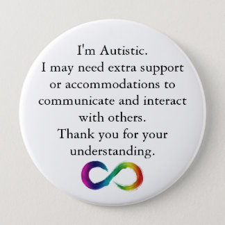 "I'm Autistic" Awareness Button