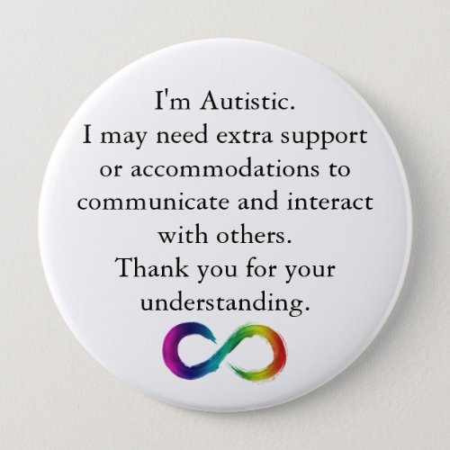 Im Autistic Awareness Button