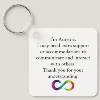 "I'm Autistic" Awareness Keychain