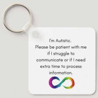 I'm Autistic- Communication Keychain