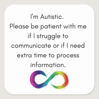I'm Autistic- Communication Sticker