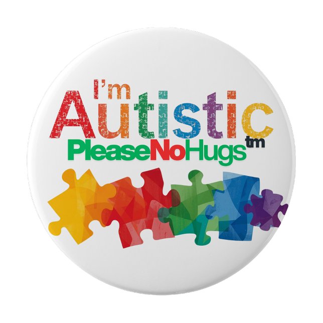 I'm autistic please no hugs Personal Space pin (I'm autistic please no hugs Personal Space pin
)