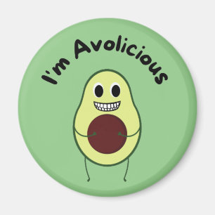 I'm Avolicious - Funny Fruit Pun Magnet