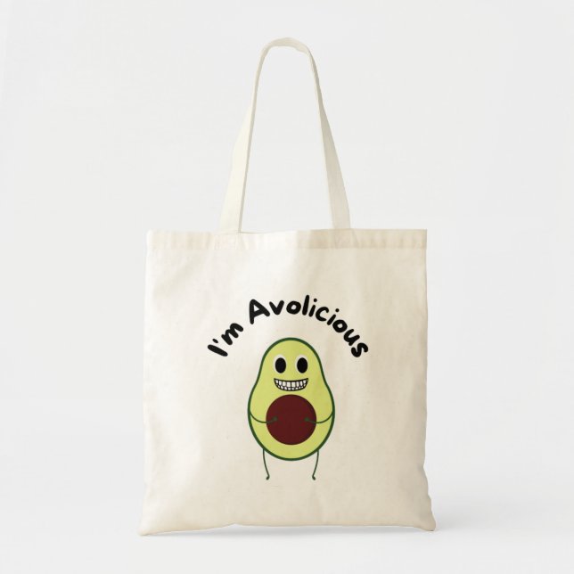 I'm Avolicious - Funny Fruit Pun      Tote Bag (Front)