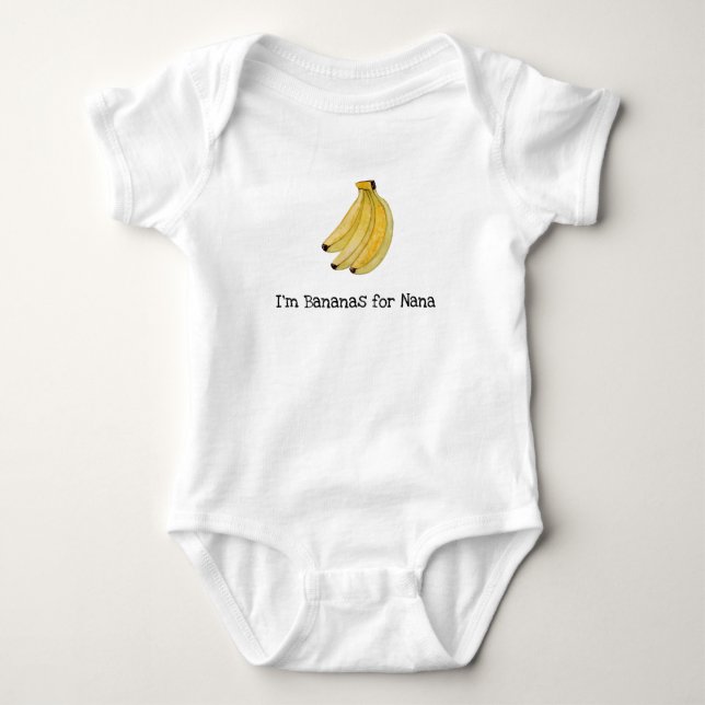 I'm Bananas for Nana Baby Bodysuit (Front)