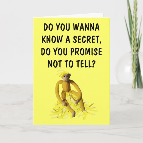 Im bananas for you card