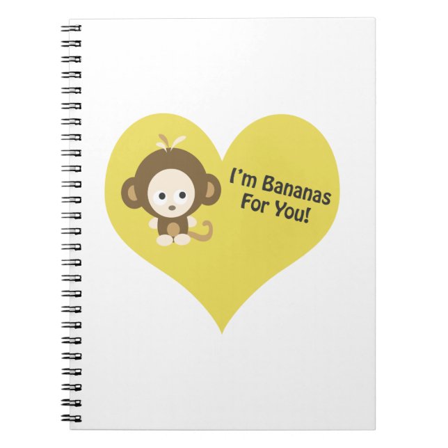 Im Bananas for You Monkey Notebook (Front)