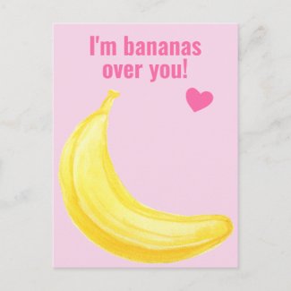 I'm Bananas Over You - Cute Classroom Valentine