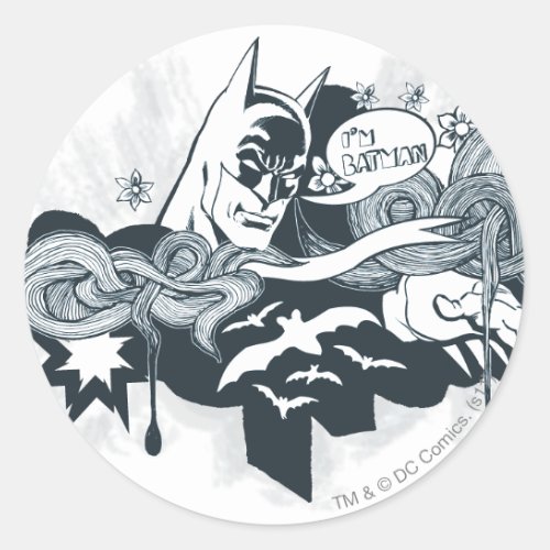 Im Batman _ Licorice Classic Round Sticker