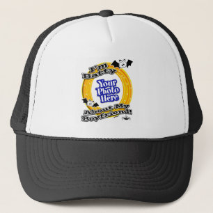 I'm Batty About My Boyfriend Photo White Trucker Hat