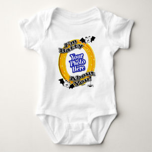 I'm Batty About You Crazy Eyes Photo White Baby Bodysuit