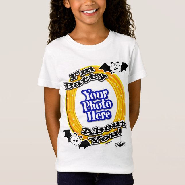 I'm Batty About You Crazy Eyes Photo White T-Shirt (Front)