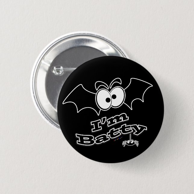 I'm Batty Crazy Eyes Button (Front & Back)