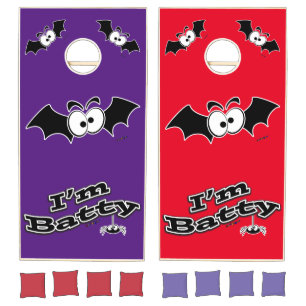 I'm Batty Crazy Eyes Cornhole Set