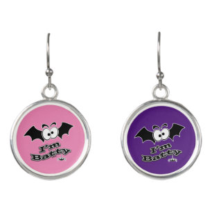 I'm Batty Crazy Eyes Earrings
