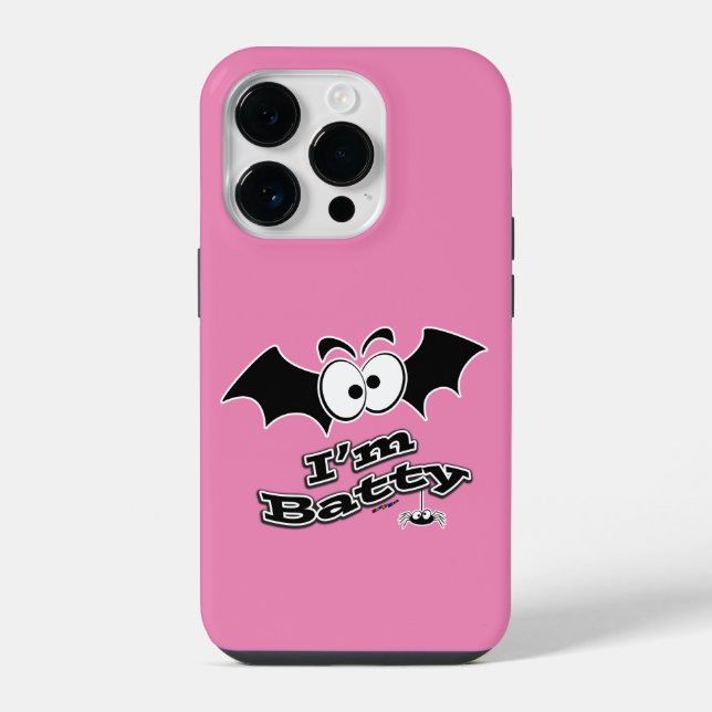 I'm Batty Crazy Eyes iPhone Case (Back)