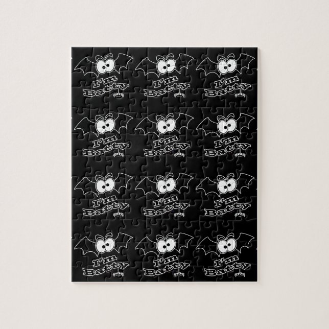 I'm Batty Crazy Eyes Jigsaw Puzzle (Vertical)
