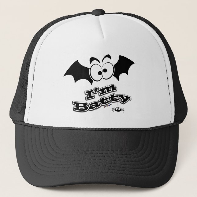 I'm Batty Crazy Eyes Trucker Hat (Front)