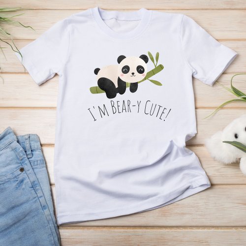 Im Bear_y Cute Kids Graphic T_Shirt