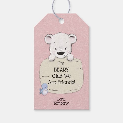 Im BEARY Glad we are Friends Valentine Gift Tags