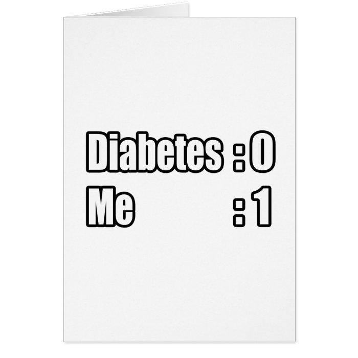 I'm Beating Diabetes (Scoreboard) Card