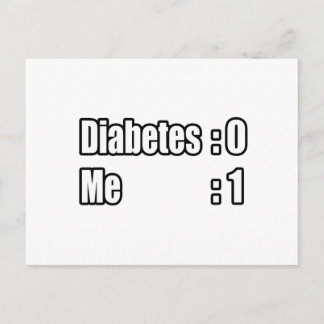I'm Beating Diabetes (Scoreboard) Postcard
