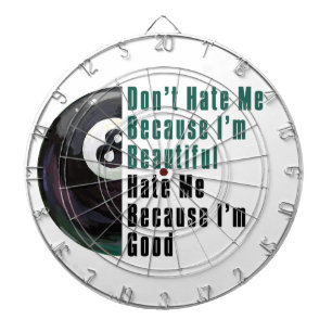 Im Beautiful Im Good 8 Ball Dartboard With Darts