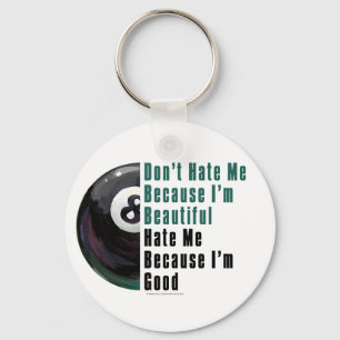 Im Beautiful Im Good 8 Ball Keychain